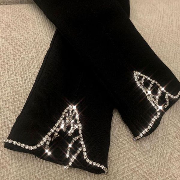 spring autumn fashion diamonds womens leggings tassel shinny gilitter high wasit ankle length elastic pants, Black
spring autumn fashion diamonds womens leggings tassel shinny gilitter high wasit ankle length elastic pants, Black