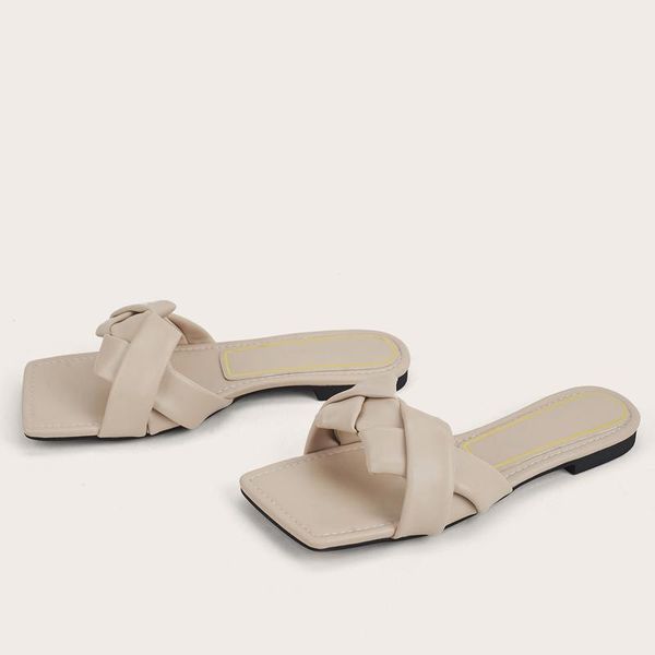 weave belt slippers slides square toe fashion summer sandals open shoes women pu leather flats heel outdoor, Black
weave belt slippers slides square toe fashion summer sandals open shoes women pu leather flats heel outdoor, Black