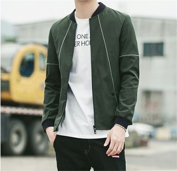 spring stand collar panelled zipper mens jackets long sleeve thin teenager mens outerwear man solid color clothing, Black;brown
spring stand collar panelled zipper mens jackets long sleeve thin teenager mens outerwear man solid color clothing, Black;brown
