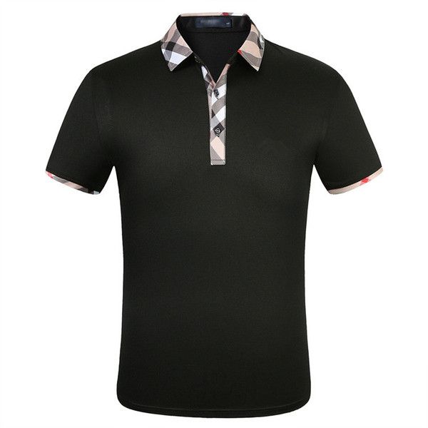 men's polo short-sleeved summer casual plaid collar stitching button plain cotton lapel shirt, White;black
men's polo short-sleeved summer casual plaid collar stitching button plain cotton lapel shirt, White;black