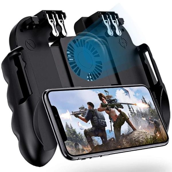 game controllers & joysticks 6 finger all-in-one mobile controller fire key button for pubg triggers with cooling fan compatiple
game controllers & joysticks 6 finger all-in-one mobile controller fire key button for pubg triggers with cooling fan compatiple
