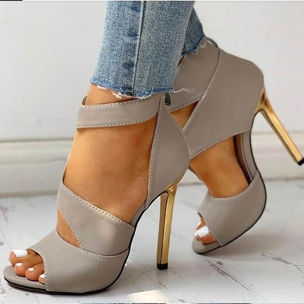 sandals women's solid color zipper fish mouth 2021 summer casual and comfortable high-heeled shoes, Black
sandals women's solid color zipper fish mouth 2021 summer casual and comfortable high-heeled shoes, Black