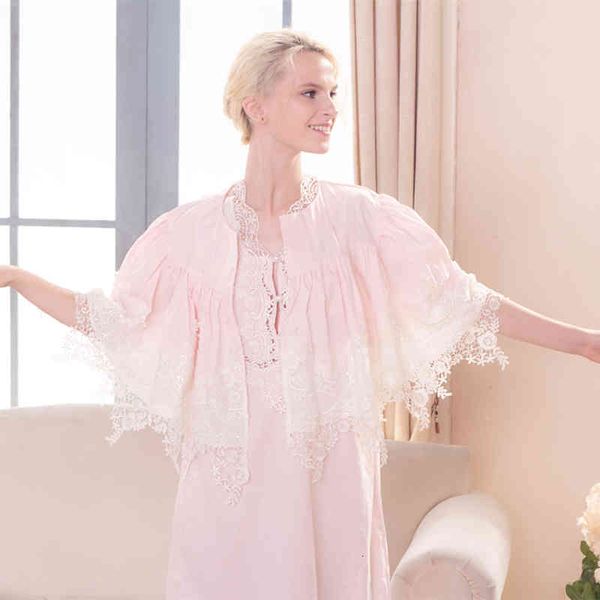 pyjamas cotton nightgown set elegant vintage royal sleepwear gown exquisite embroidery jn3e, Black;white
pyjamas cotton nightgown set elegant vintage royal sleepwear gown exquisite embroidery jn3e, Black;white