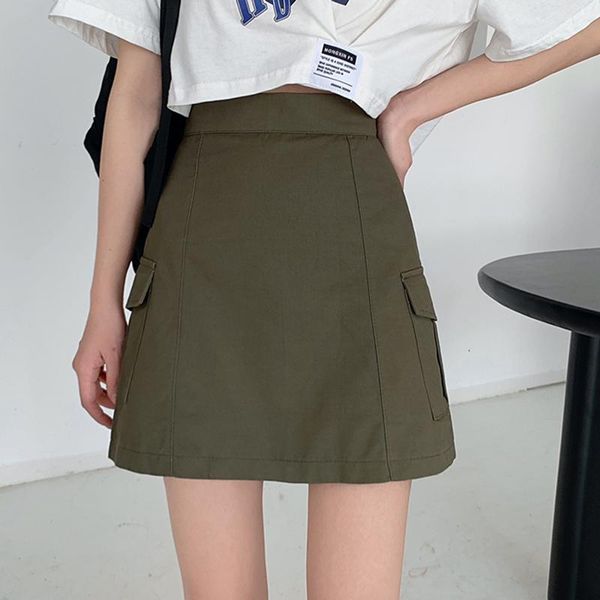 skirts 2021 summer fashion korean style solid casual faldas womens high waist a line slim all match mini short skirt, Black
skirts 2021 summer fashion korean style solid casual faldas womens high waist a line slim all match mini short skirt, Black