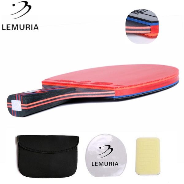 lemuria professional carbon fiber table tennis racket with double face pimples-in rubber fl cs handle pong bat raquets
lemuria professional carbon fiber table tennis racket with double face pimples-in rubber fl cs handle pong bat raquets
