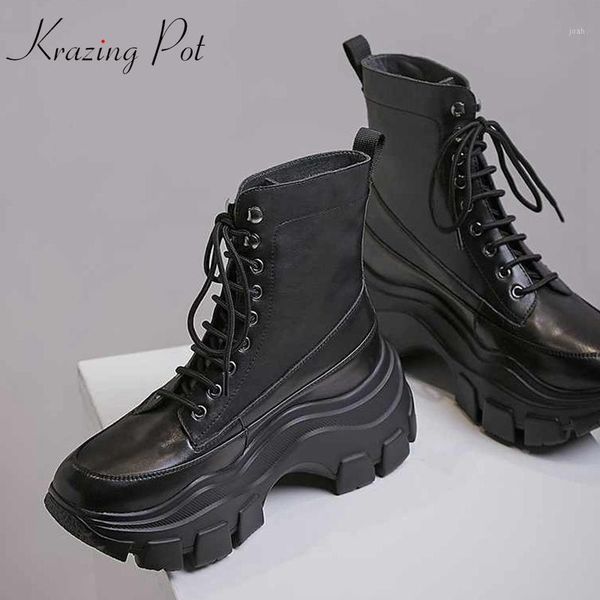 boots krazing pot natural cow leather round toe jelly high bottom british shool preppy style runway brand increased mid-calf l121, Black
boots krazing pot natural cow leather round toe jelly high bottom british shool preppy style runway brand increased mid-calf l121, Black