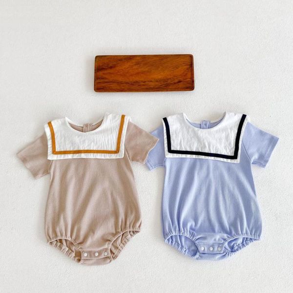 rompers 2021 summer navy collar bodysuit for baby girl boys clothes cotton comfortable short sleeve jumpsuit cute clothing, Blue
rompers 2021 summer navy collar bodysuit for baby girl boys clothes cotton comfortable short sleeve jumpsuit cute clothing, Blue