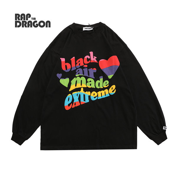 men's t-shirts oversized long-sleeved t-shirt streetwear letter foam printing tshirt cotton loose harajuku casual couple tee 2021, White;black
men's t-shirts oversized long-sleeved t-shirt streetwear letter foam printing tshirt cotton loose harajuku casual couple tee 2021, White;black