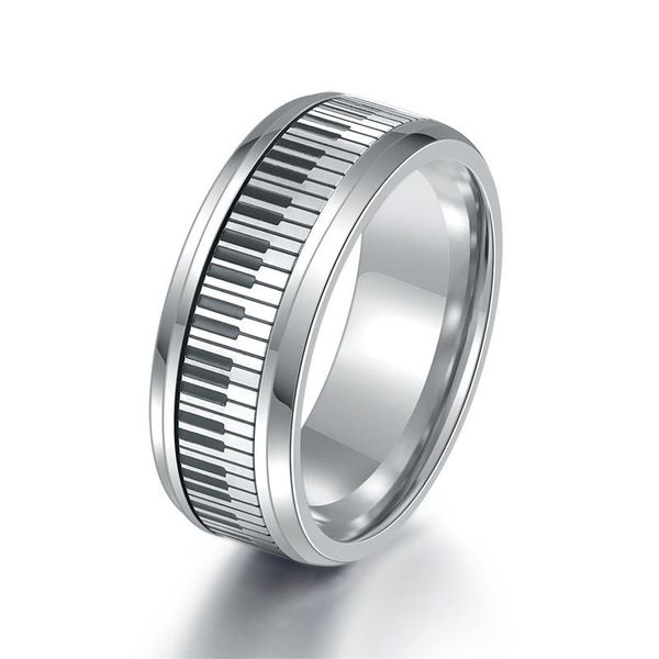 cluster rings fashion temperament stainless steel ring for men silver color male literary minority music festival gift, Golden;silver
cluster rings fashion temperament stainless steel ring for men silver color male literary minority music festival gift, Golden;silver