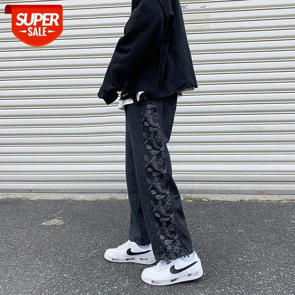 yemi fashion|denim trousers korean style trendy loose straight harajuku street casual pants #dg2r, Black