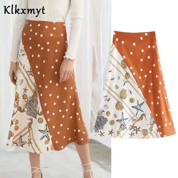 klkxmyt za skirts women fashion wave point splicing shell print high waist side zipper midi woman summer beach 210527, Black
klkxmyt za skirts women fashion wave point splicing shell print high waist side zipper midi woman summer beach 210527, Black