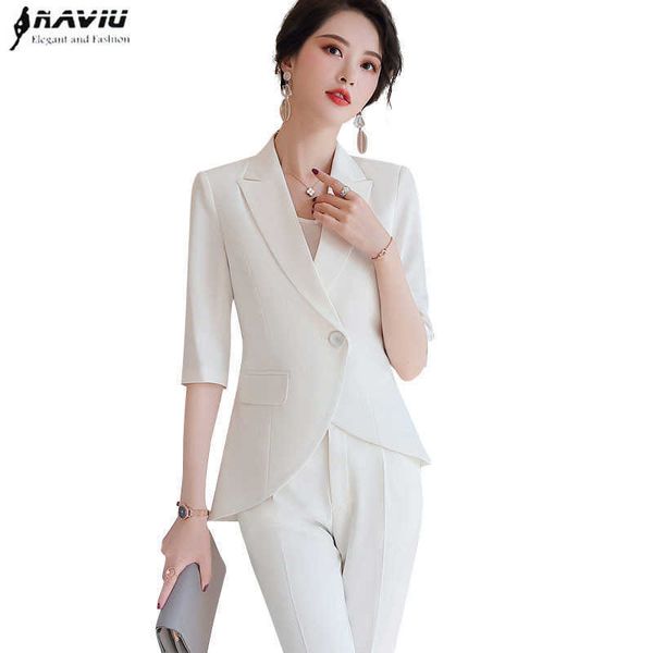 fashion women pants suit elegant ruffles swallowtail half sleeve blazer and trousers office ladies formal work clothes 210604, White;black
fashion women pants suit elegant ruffles swallowtail half sleeve blazer and trousers office ladies formal work clothes 210604, White;black