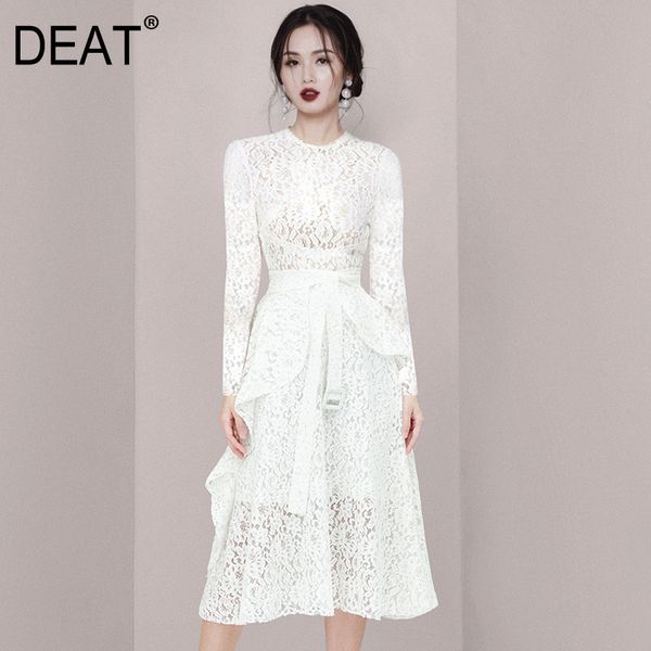 women white patchwork lace belt high waist dress round neck long sleeve slim fit fashion tide summer 7e0156 210421, Black;gray
women white patchwork lace belt high waist dress round neck long sleeve slim fit fashion tide summer 7e0156 210421, Black;gray