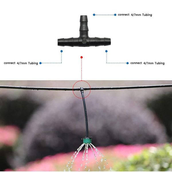 watering equipments 100pcs barbed connectors drip irrigation 4/7mm universal tee fittings water hose
watering equipments 100pcs barbed connectors drip irrigation 4/7mm universal tee fittings water hose
