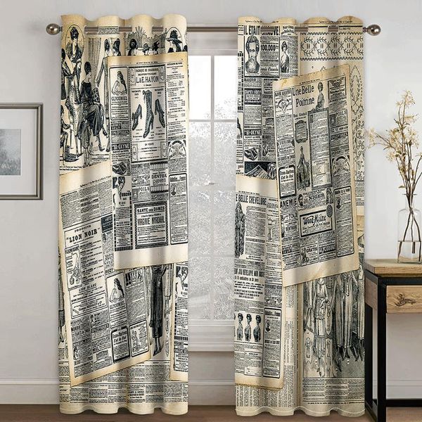 living room shading 90% decorative curtain old spaper pattern home textile decoration bedroom perforated curtains & drapes
living room shading 90% decorative curtain old spaper pattern home textile decoration bedroom perforated curtains & drapes
