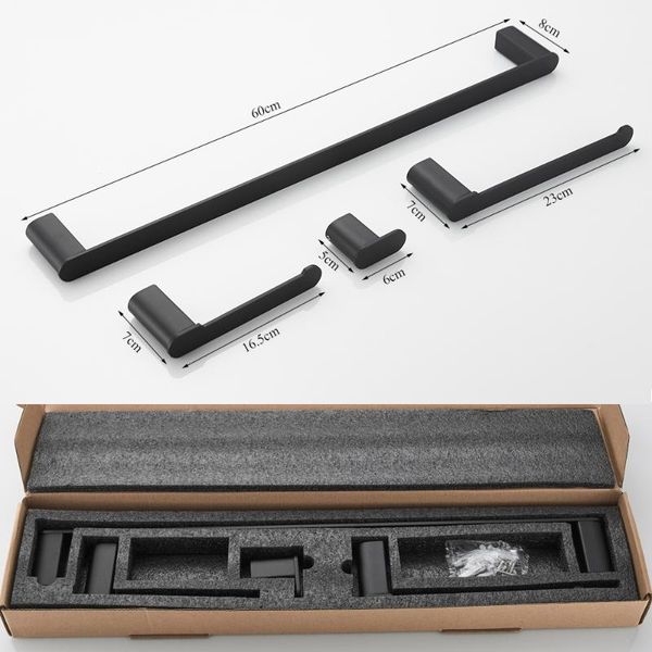 stainless steel bathroom hardware set matte black toilet paper holder towel bar robe hook accessories bath accessory
stainless steel bathroom hardware set matte black toilet paper holder towel bar robe hook accessories bath accessory