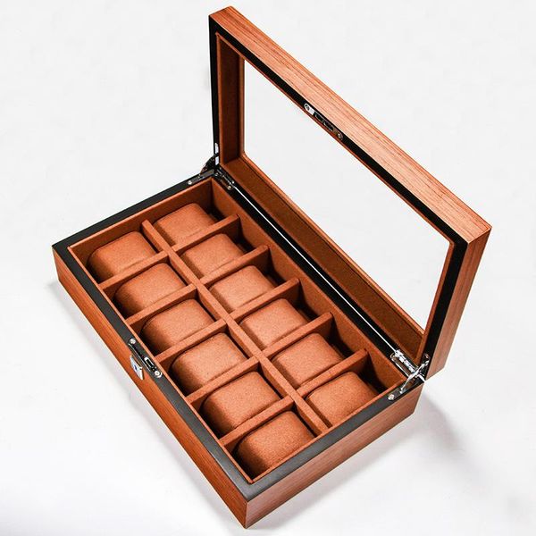 watch boxes & cases wooden box holder storage display organizer luxury retro solid wood transparent glass 12 epis flannel watches case, Black;blue
watch boxes & cases wooden box holder storage display organizer luxury retro solid wood transparent glass 12 epis flannel watches case, Black;blue
