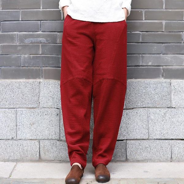 women's pants & capris origoods cotton linen harem women original design loose casual long trousers plus size c192, Black;white
women's pants & capris origoods cotton linen harem women original design loose casual long trousers plus size c192, Black;white