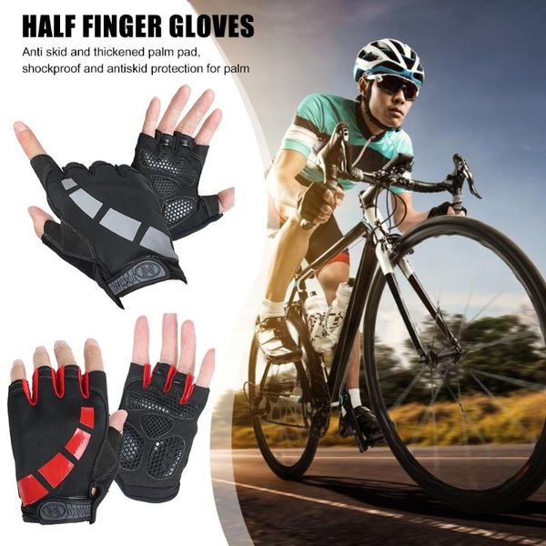 cycling fitness half finger gloves outdoor sports biking reflective anti-slip portable dustproof parts for men, Black
cycling fitness half finger gloves outdoor sports biking reflective anti-slip portable dustproof parts for men, Black