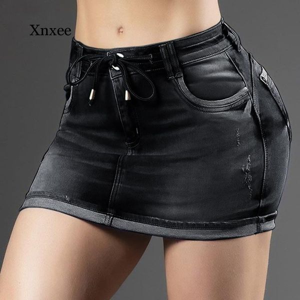 women denim skirt high waist jean shorts summer female casual lace-waist slin fit washed jeans skirts pocket black blue women's
women denim skirt high waist jean shorts summer female casual lace-waist slin fit washed jeans skirts pocket black blue women's