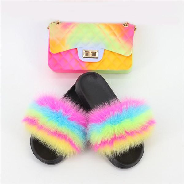slippers women summer fur colorful jelly bag cute fluffy fashion furry slides plush slipper sets, Black
slippers women summer fur colorful jelly bag cute fluffy fashion furry slides plush slipper sets, Black