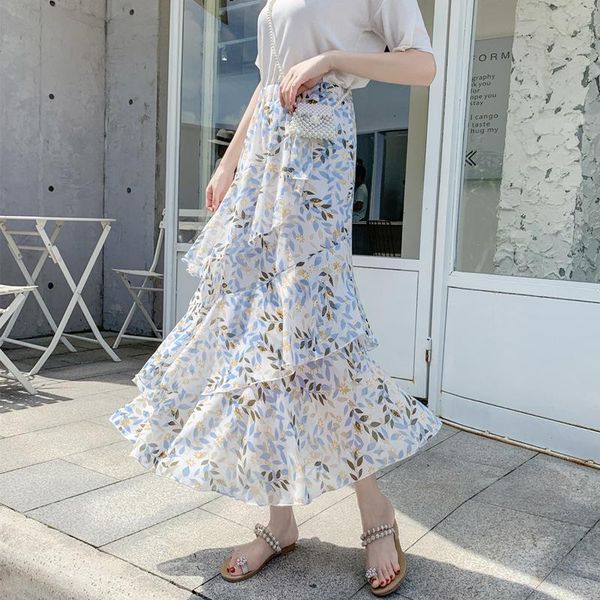 skirts 2021 summer floral chiffon skirt elastic high waist slimming all-match casual elegant women a-line long, Black
skirts 2021 summer floral chiffon skirt elastic high waist slimming all-match casual elegant women a-line long, Black