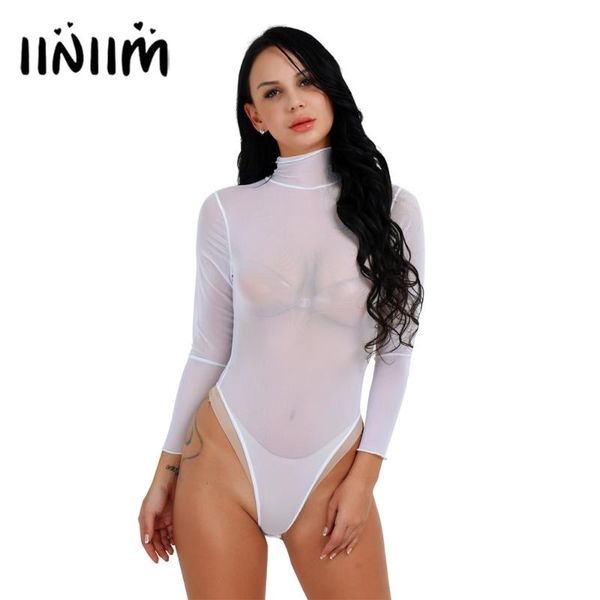 women's jumpsuits & rompers iiniim womens mesh see through sheer bodysuit leotard body stocking for summer transparent night club party, Black;white
women's jumpsuits & rompers iiniim womens mesh see through sheer bodysuit leotard body stocking for summer transparent night club party, Black;white