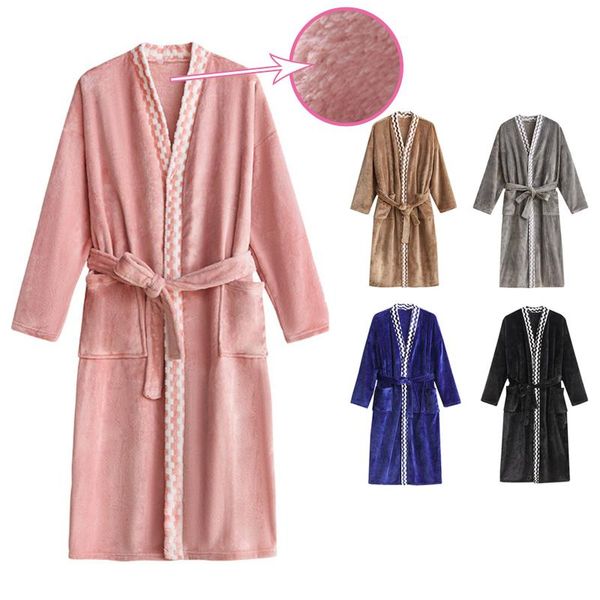 men's sleepwear winter warm casual coral velvet nightgown long home clothes v neck sleeve robes coat flannel bathrobe thickened, Black;brown
men's sleepwear winter warm casual coral velvet nightgown long home clothes v neck sleeve robes coat flannel bathrobe thickened, Black;brown