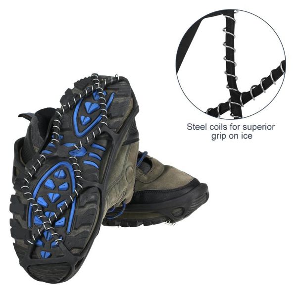 pair ice crampons gripper winter snow boot shoes covers anti-skid traction cleats cords, slings and webbing
pair ice crampons gripper winter snow boot shoes covers anti-skid traction cleats cords, slings and webbing