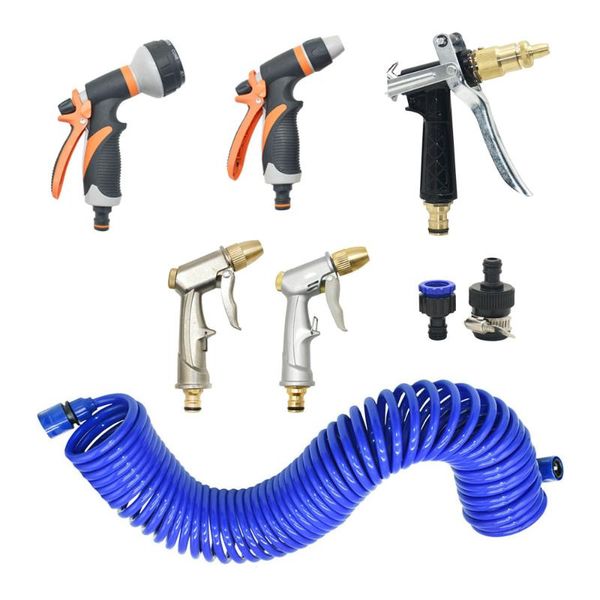 portable high-pressure water gun with eva spring tube car washing magic hose expandable garden flower lawn watering equipments
portable high-pressure water gun with eva spring tube car washing magic hose expandable garden flower lawn watering equipments