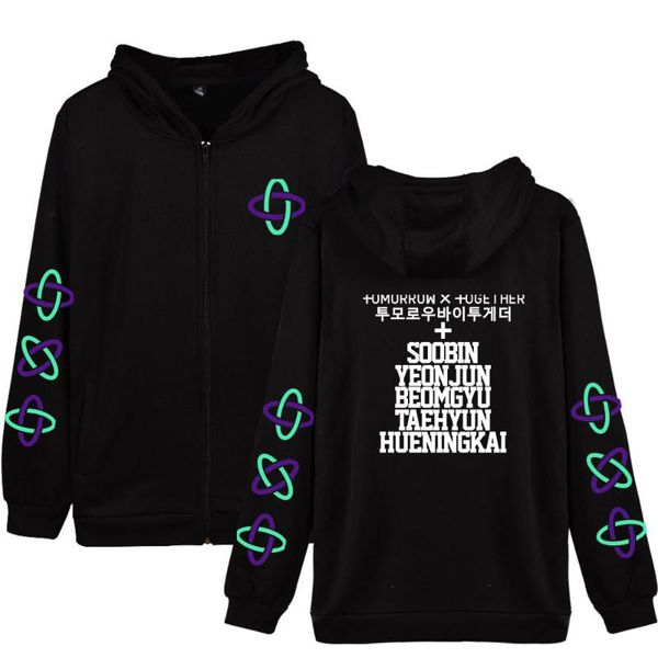 women's hoodies & sweatshirts txt the dream chaptereternity zipper sweatshirt plus size clothes casual jacket streetwear for women, Black
women's hoodies & sweatshirts txt the dream chaptereternity zipper sweatshirt plus size clothes casual jacket streetwear for women, Black