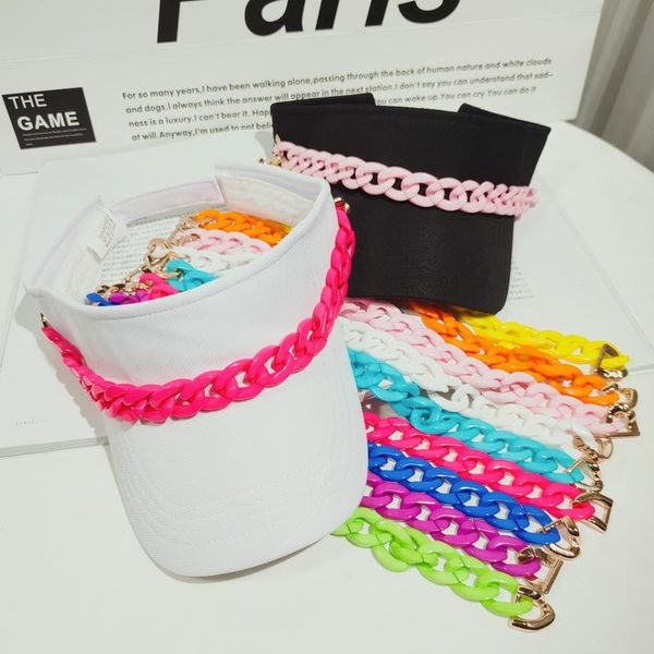 wide brim hats fashion ins women empty colorful chain gorro luxury sunhat visors ladies caps hip hop hat outdoor beach chapeu feminino, Blue;gray
wide brim hats fashion ins women empty colorful chain gorro luxury sunhat visors ladies caps hip hop hat outdoor beach chapeu feminino, Blue;gray