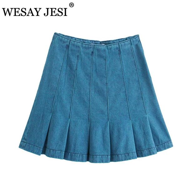spring 2021 ladies mini skirt chic fashion denim pure color casual daily wear back zipper pocket decorative skirts, Black
spring 2021 ladies mini skirt chic fashion denim pure color casual daily wear back zipper pocket decorative skirts, Black