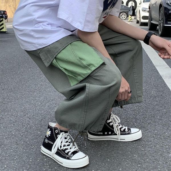 men's pants tooling functional wide leg loose korean fashion super fire cec straight casual ins retro necked, Black
men's pants tooling functional wide leg loose korean fashion super fire cec straight casual ins retro necked, Black