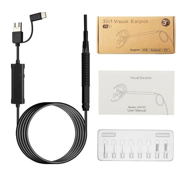 cameras 3.9mm lens portable otoscope three-in-one micro usb endoscope inspection camera black color with retail box
cameras 3.9mm lens portable otoscope three-in-one micro usb endoscope inspection camera black color with retail box