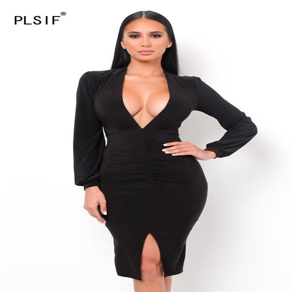 casual dresses simple pure color deep v neck long sleeve skinny dress tight club party lady fashion midi office, Black;gray
casual dresses simple pure color deep v neck long sleeve skinny dress tight club party lady fashion midi office, Black;gray