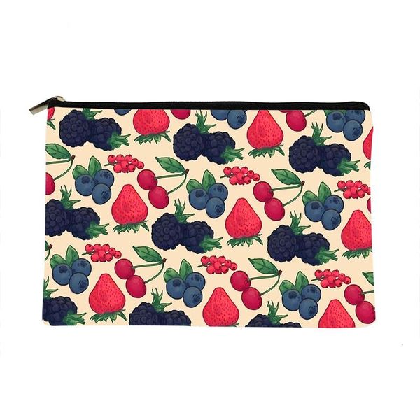 cosmetic bags & cases women berries fruit printed make up bag fashion cosmetics organizer for travel colorful storage lady
cosmetic bags & cases women berries fruit printed make up bag fashion cosmetics organizer for travel colorful storage lady