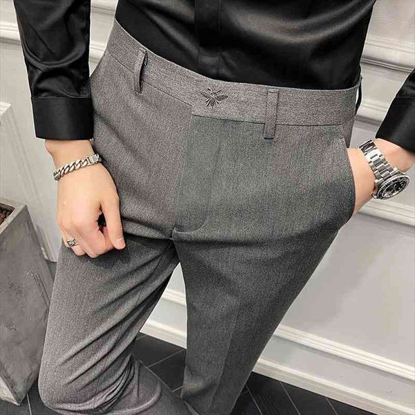 british casual gray black women pants dress suit 40 42 size embroidered mens trousers formal slim spring
british casual gray black women pants dress suit 40 42 size embroidered mens trousers formal slim spring