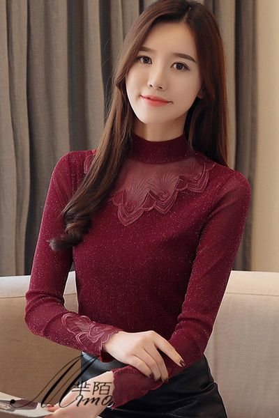 women's blouses & shirts shirt 2021 style lace gauze shiner splicing add velvet to thicken -4xl fashion bottoming, White
women's blouses & shirts shirt 2021 style lace gauze shiner splicing add velvet to thicken -4xl fashion bottoming, White