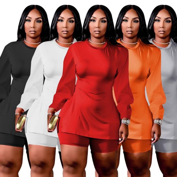 women's tracksuits 2021 arrivals plus size women fashion long sleeves split t shirt with crew neck shorts two pieces outfits xl-5xl, Gray
women's tracksuits 2021 arrivals plus size women fashion long sleeves split t shirt with crew neck shorts two pieces outfits xl-5xl, Gray