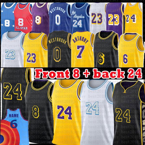los 23 angeles 24 8 basketball jersey space jam 2 tune squad 6 carmelo 7 anthony 3 davis 32 34 alex 4 black caruso mamba russell 0 westbrook, Blue;black
los 23 angeles 24 8 basketball jersey space jam 2 tune squad 6 carmelo 7 anthony 3 davis 32 34 alex 4 black caruso mamba russell 0 westbrook, Blue;black