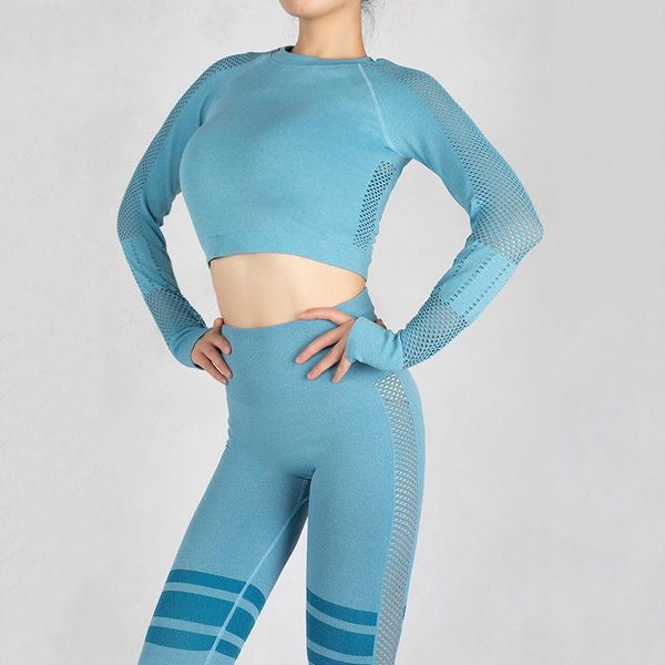 yoga outfit 2pcs seamless women set female sport long sleeve shirts full length pants fitness gym elastic high stretchy bare belly
yoga outfit 2pcs seamless women set female sport long sleeve shirts full length pants fitness gym elastic high stretchy bare belly