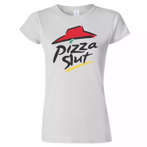 pizza slut spoof funny womens t shirt rude gift present joke rude joke hen party, White;black
pizza slut spoof funny womens t shirt rude gift present joke rude joke hen party, White;black
