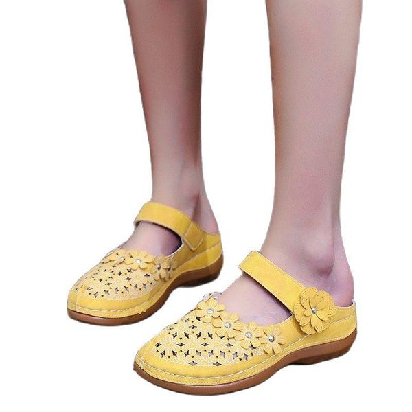 slippers 2021 trend summer women's flat women retro casual beach open toe sandals floral footwear plus size 35-43, Black
slippers 2021 trend summer women's flat women retro casual beach open toe sandals floral footwear plus size 35-43, Black