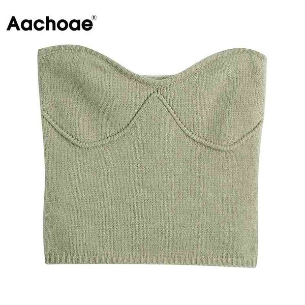 aachoae women v neck knitted camisole elegant strapless green crop female chic sleeveless backless ladies 210413, White
aachoae women v neck knitted camisole elegant strapless green crop female chic sleeveless backless ladies 210413, White