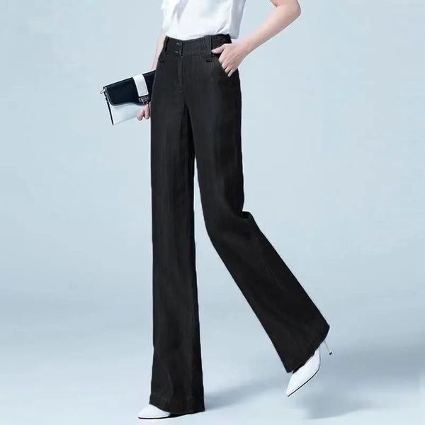 women's pants & capris tencel jeans summer 2021 thin section, high waist, thin, wide-leg pants, ice silk drape, loose, straight-leg, Black;white
women's pants & capris tencel jeans summer 2021 thin section, high waist, thin, wide-leg pants, ice silk drape, loose, straight-leg, Black;white