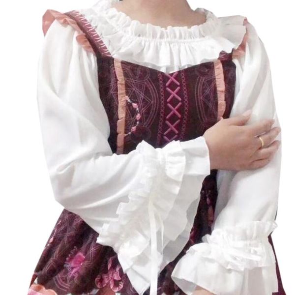 women's blouses & shirts autumn fashion kawaii lolita inside shirt female chiffon cute puff sleeve women blouse 3 color, White
women's blouses & shirts autumn fashion kawaii lolita inside shirt female chiffon cute puff sleeve women blouse 3 color, White