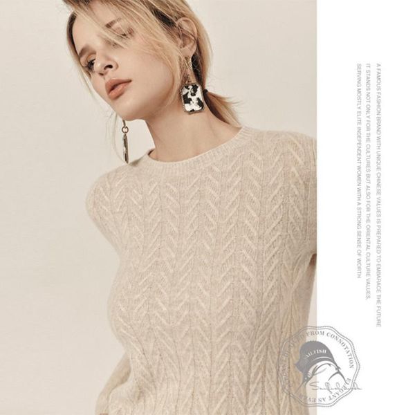 women's sweaters brand wool winter knitted sweater pullover loose twist o- neck warm soft 2021 style women boutique, White;black
women's sweaters brand wool winter knitted sweater pullover loose twist o- neck warm soft 2021 style women boutique, White;black