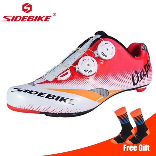 sidebike road cycling shoes carbon ultralight racing bike men sneakers women professional bicycle breathable footwear, Black
sidebike road cycling shoes carbon ultralight racing bike men sneakers women professional bicycle breathable footwear, Black