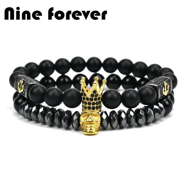 charm bracelets nine forever crown bracelet men jewelry bead stainless steel skull for women pulseras mujer pulseira feminina bileklik, Golden;silver
charm bracelets nine forever crown bracelet men jewelry bead stainless steel skull for women pulseras mujer pulseira feminina bileklik, Golden;silver